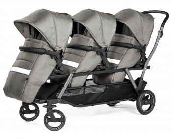 Коляска для тройни Peg Perego Triplette Piroet — City Grey