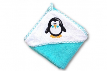 Полотенце для купания Uviton Baby 100*100см — пингвиненок