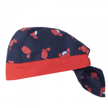 Бандана Chicco для мальчиков, с крабами, цвет тёмно-синий