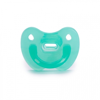 Пустышка Suavinex от 0-6мес, анатомич.силикон "Basic" — зеленый