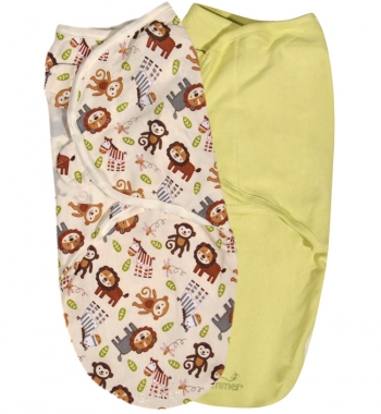 Конверт для пеленания Summer Infant SWADDLEME (размеры S/M) — джунгли 2 шт. (р-р S/M)