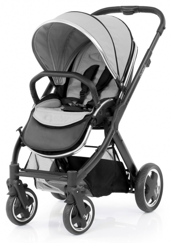 Прогулочная коляска Oyster 2 + Colour Pack (шасси Black) — Pure Silver
