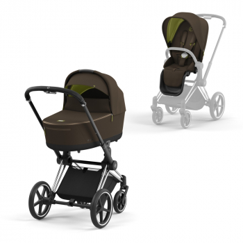 Коляска 2 в 1 Cybex Priam IV (шасси Chrome Black) — Khaki Green