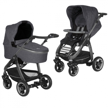 Коляска 2 в 1 Teutonia BeYou V4 Elite (шасси Titanium) — 6040-6040-6165 Marble-Starlight