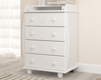 Пеленальный комод Gandilyan (Гандылян) Патрик с откидной крышкой — белый