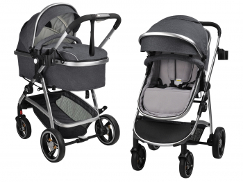 Коляска-трансформер Farfello Pristina — Черный