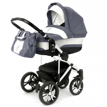 Коляска для новорожденных Esspero Magic Pro (шасси White) — Grey Lux
