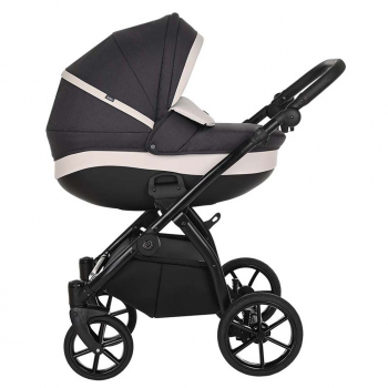 Коляска 3 в 1 Tutis Nanni (2022) — Графит+Кожа Св.Серый