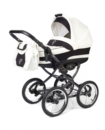 Коляска для новорожденных Esspero Classic (шасси Graphite) — White