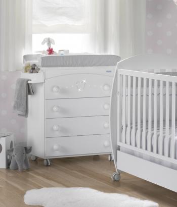 Пеленальный комод Micuna Valeria Luxe B-1674 — White