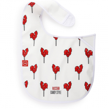 Нагрудник на липучке Happy Baby — candy