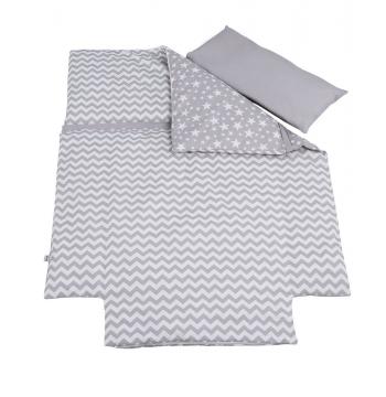 Одеяло с пододеяльником наволочка Micuna Harmony Plus TX-1761 120х60 — Etnico Grey