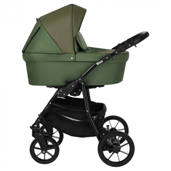Коляска 2 в 1 PITUSO Nino — Olive + Кожа Olive