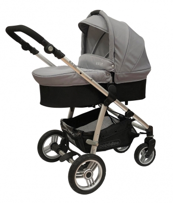 Коляска 2 в 1 Bebe Due Beyond Poly — Серый