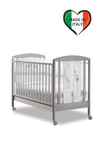 Детская кроватка Pali Savana — белый/серый