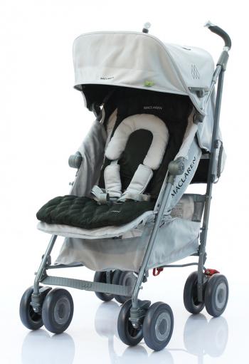 Коляска-трость Maclaren Techno XLR — silver/highland green