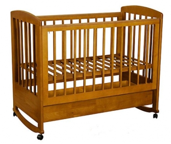 Детская кроватка Кубаньлесстрой Ромашка АБ 16.1 — Светлый орех