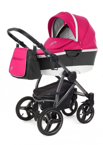 Коляска для новорожденных Esspero Newborn Lux Alu (шасси Graphite) — Camellia