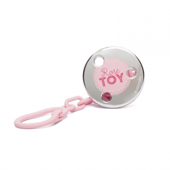 Держатель Suavinex д/пустышки TOY — Розовая игрушка