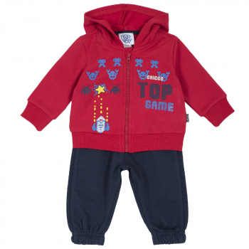 Комплект (кардиган+брюки) Chicco для мальчиков, цвет красный