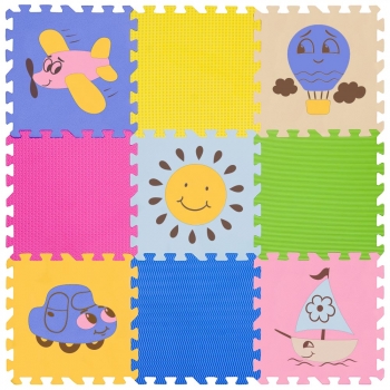 Коврик-пазл 12" с рисунками - NT10 Funkids "Окружающий Мир-10" — 05 / Транспорт