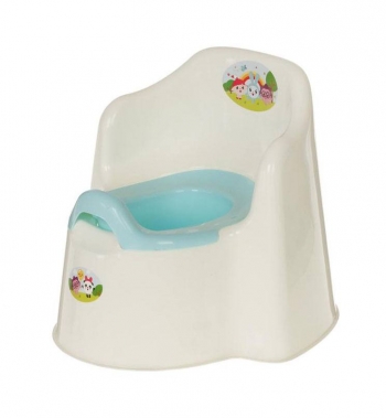 Горшок детский Little Angel "I'm" "Малышарики" — молочный