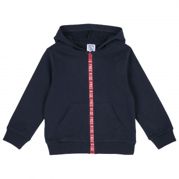 Толстовка Chicco для мальчиков, с красным замком, цвет тёмно-синий