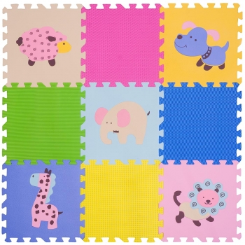 Коврик-пазл 12" с рисунками - NT10 Funkids "Окружающий Мир-10" — 02 / Животные