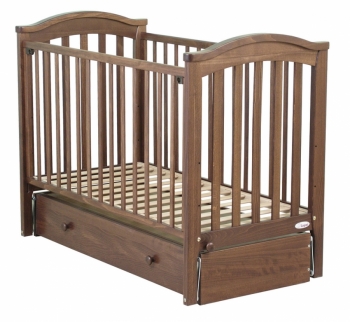 Кровать маятник продольный Fiorellino Slovenia 120х60 — Орех