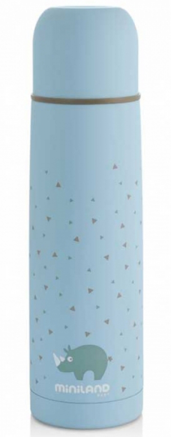 Детский термос для жидкостей Miniland Silky Thermos 500 мл — голубой