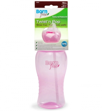 Поильник с соломинкой BornFree® (400 мл) — Розовый