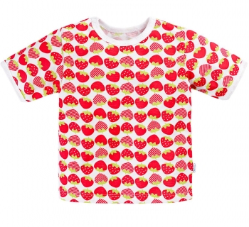 Фуфайка\футболка корот. рукав на кнопках,с окант. Веселый Малыш 