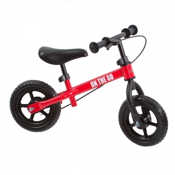 Велобег с тормозом 10" Funkids "On-The-Go" — Красный