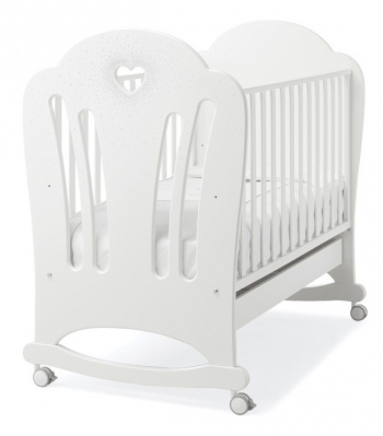 Детская кроватка Erbesi Cuore — белый