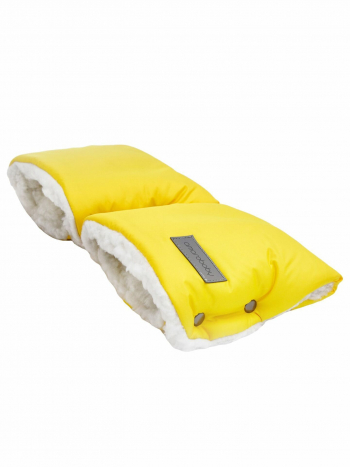 Муфты-варежки на ручку коляски AMAROBABY Snowy Travel — Желтый