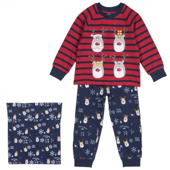 Пижама Chicco, принт dear santa, цвет красный (ошибка)