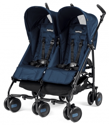 Коляска для двойни Peg Perego Pliko Mini Twin — Geo Navy