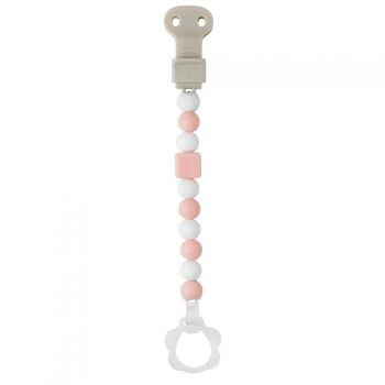 Держатель для соски Nattou Pacifinder Lapidou — light pink-white 879347