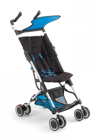 Прогулочная коляска Pali Fly — черный/голубой