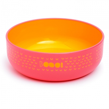 Тарелка Suavinex глубокая "BOOO"  — Розовый