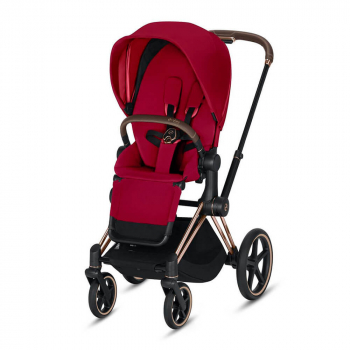 Прогулочная коляска Cybex Priam III (шасси Rose Gold) — True Red