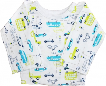 Распашонка с закрытыми ручками Веселый Малыш 