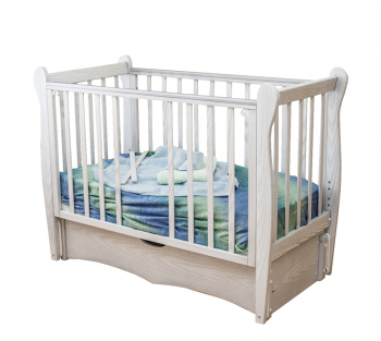 Детская кроватка Красная звезда (Можга) Сибирочка (маятник) — Античный белый С 777