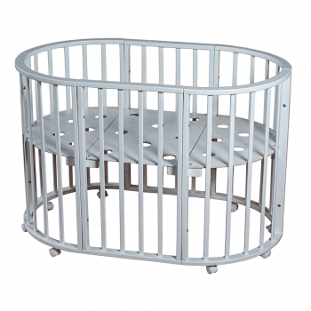 Детская кроватка Мой Малыш Николь 6 в 1 — Белый