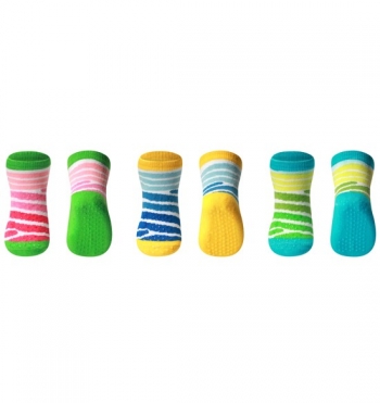 Носки из хлопка BabyOno Stripe антискользящие 6+