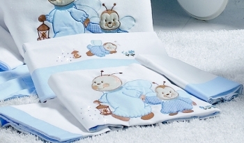 Постельный комплект Roman Baby LUCCIOLE 3 предмета — Light Blue (Голубой)