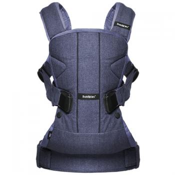 Многофункциональный рюкзак-кенгуру BabyBjorn One Cotton — Синий деним