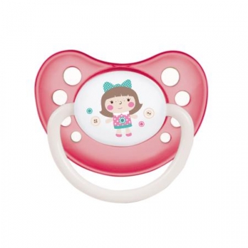 Пустышка анатомическая Canpol Toys силикон, 0-6 мес., арт. 23/256 — розовый