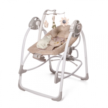 Электрокачели Jetem Flappy 2в1 с адаптером — Кофейный