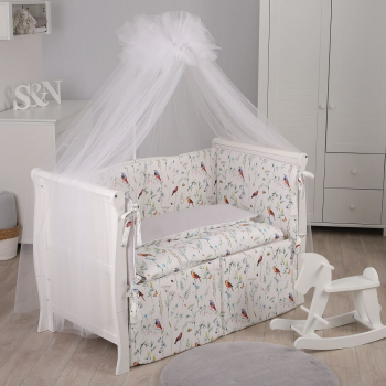 Комплект постельного белья Lepre Birds 6 предметов (125*65) — Белый